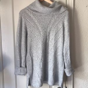 White House Black Market Gray Sweater